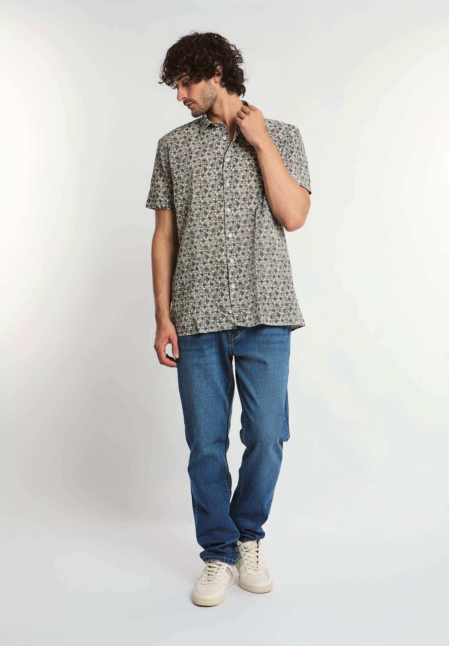 قميص رجالي عادي - متعدد الألوان