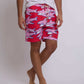 Men Regular Fit Swimming Short - Red