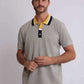 Men Regular Fit Polo - Grey