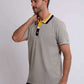 Men Regular Fit Polo - Grey