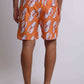 Men Regular Fit Swimming Short - Orange