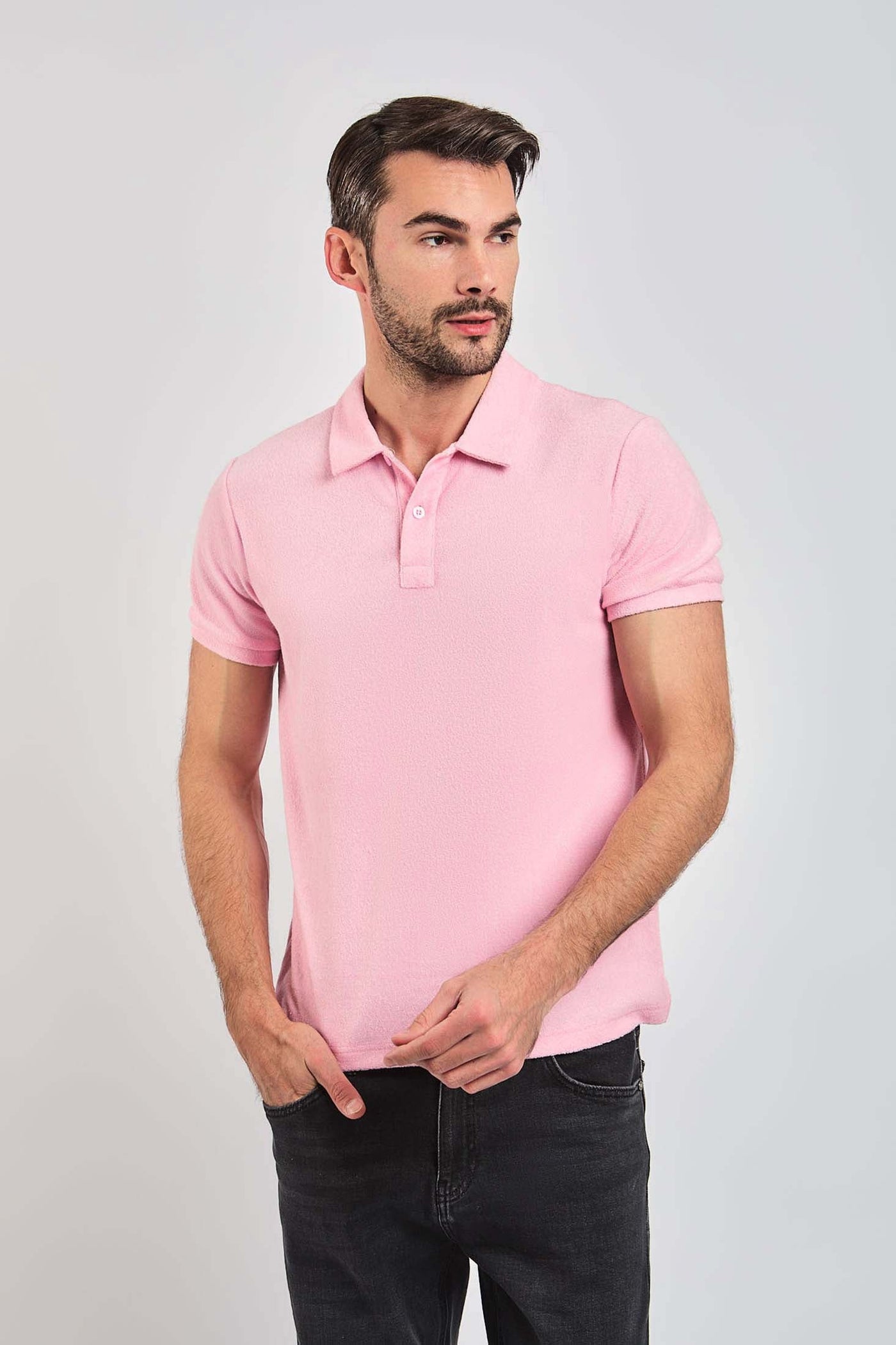 Men Regular Fit Polo - Pink