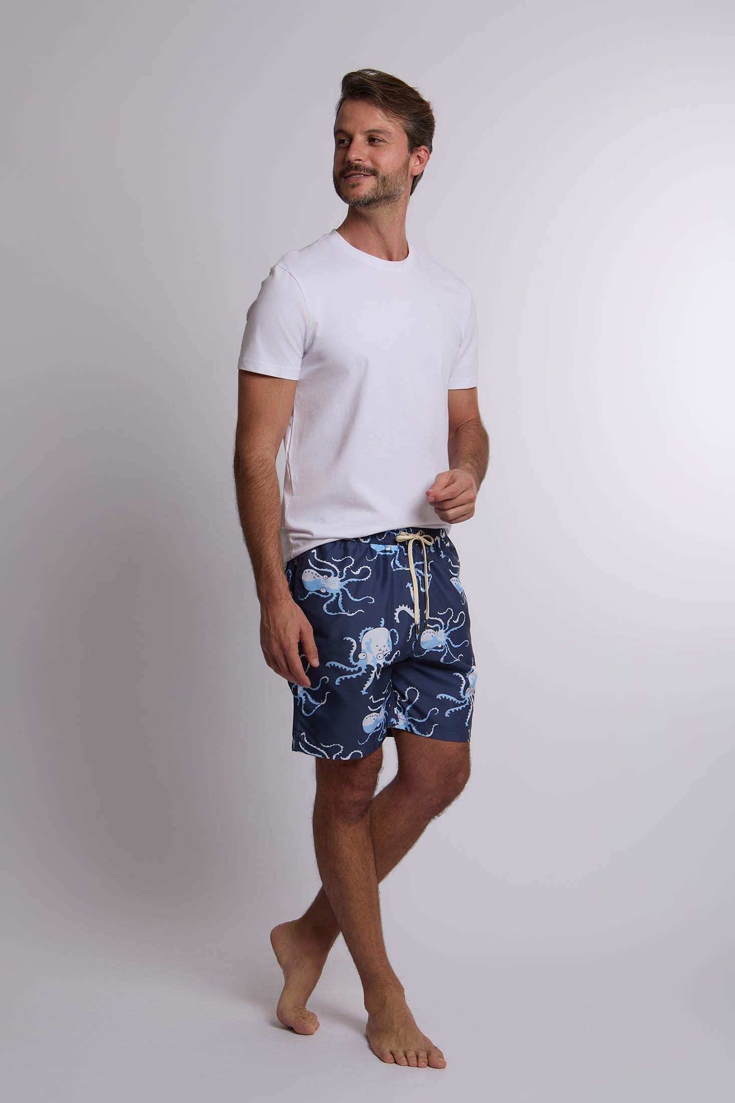 Men Regular Fit Swimming Short - Navy