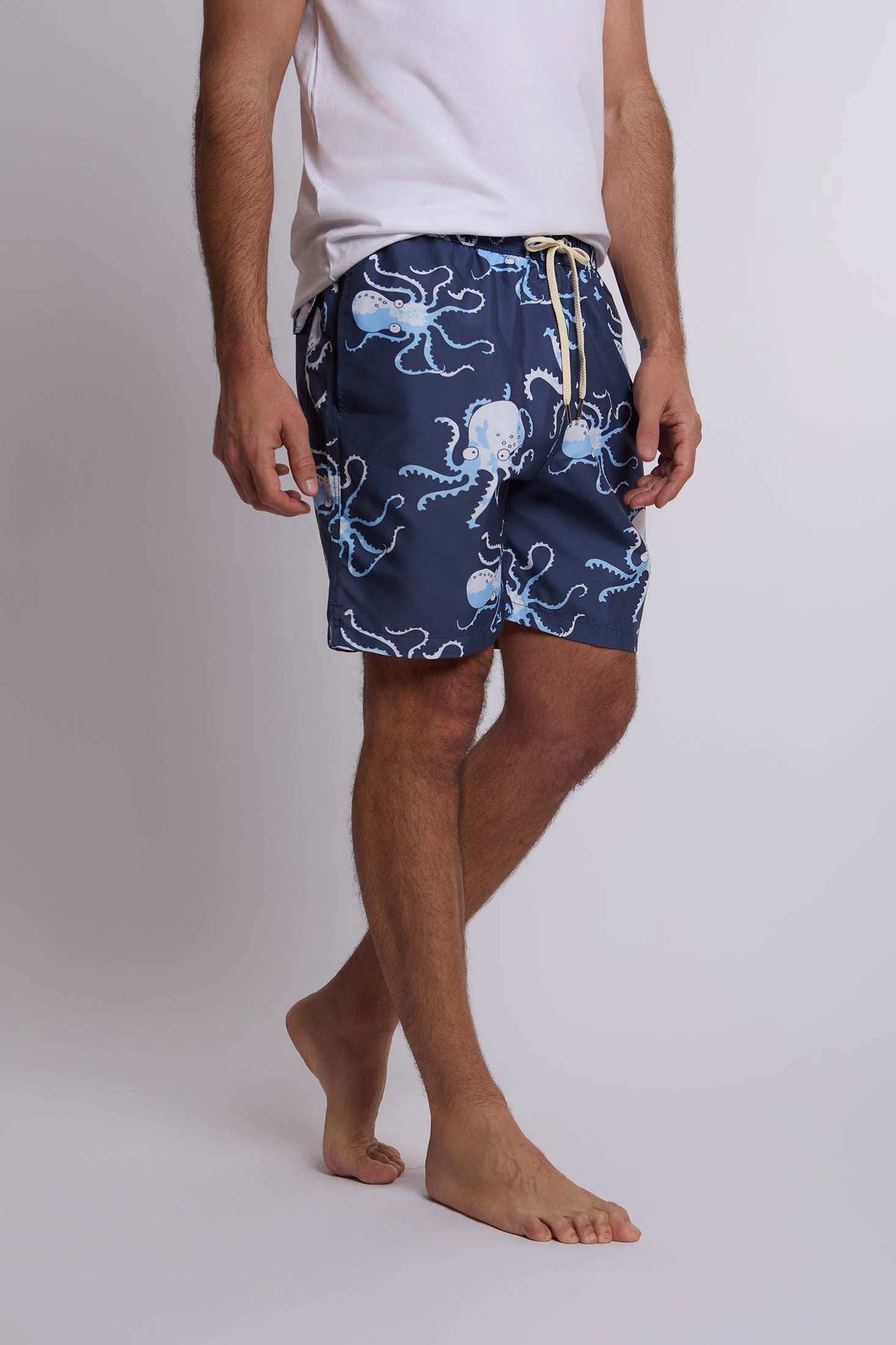 Men Regular Fit Swimming Short - Navy