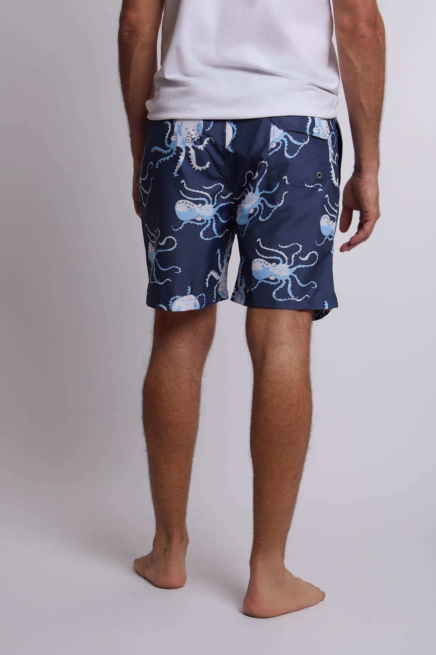 Men Regular Fit Swimming Short - Navy