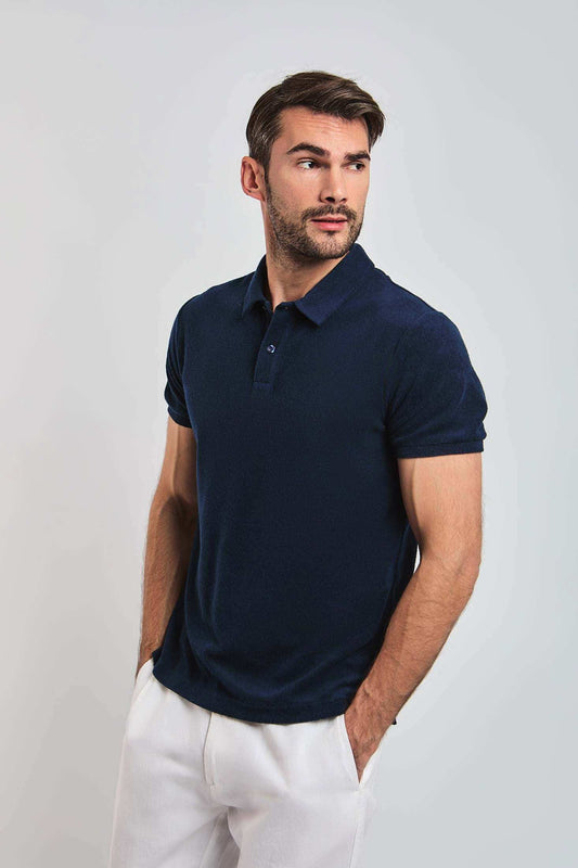 Men Regular Fit Polo - Blue