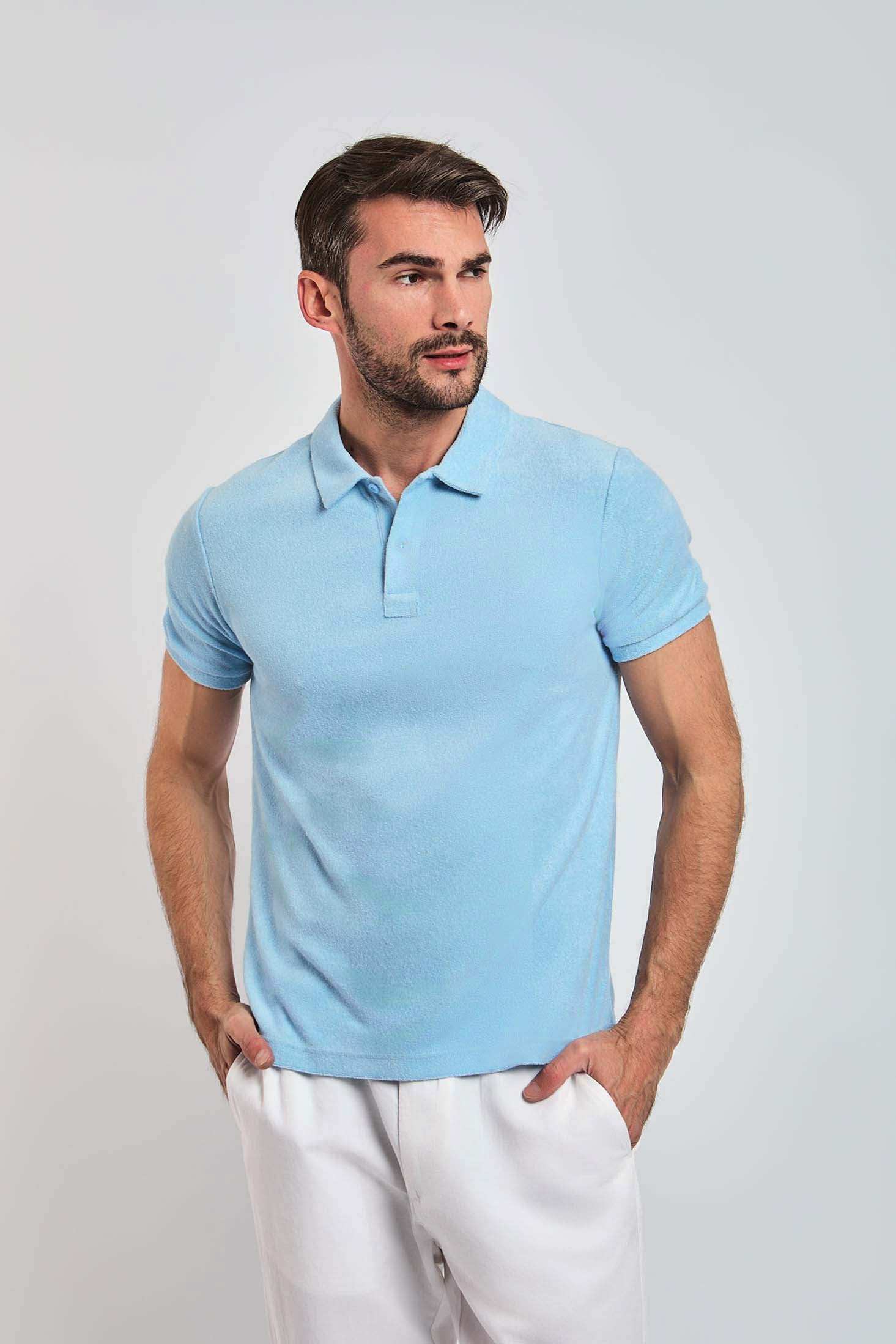 Men Regular Fit Polo - Blue