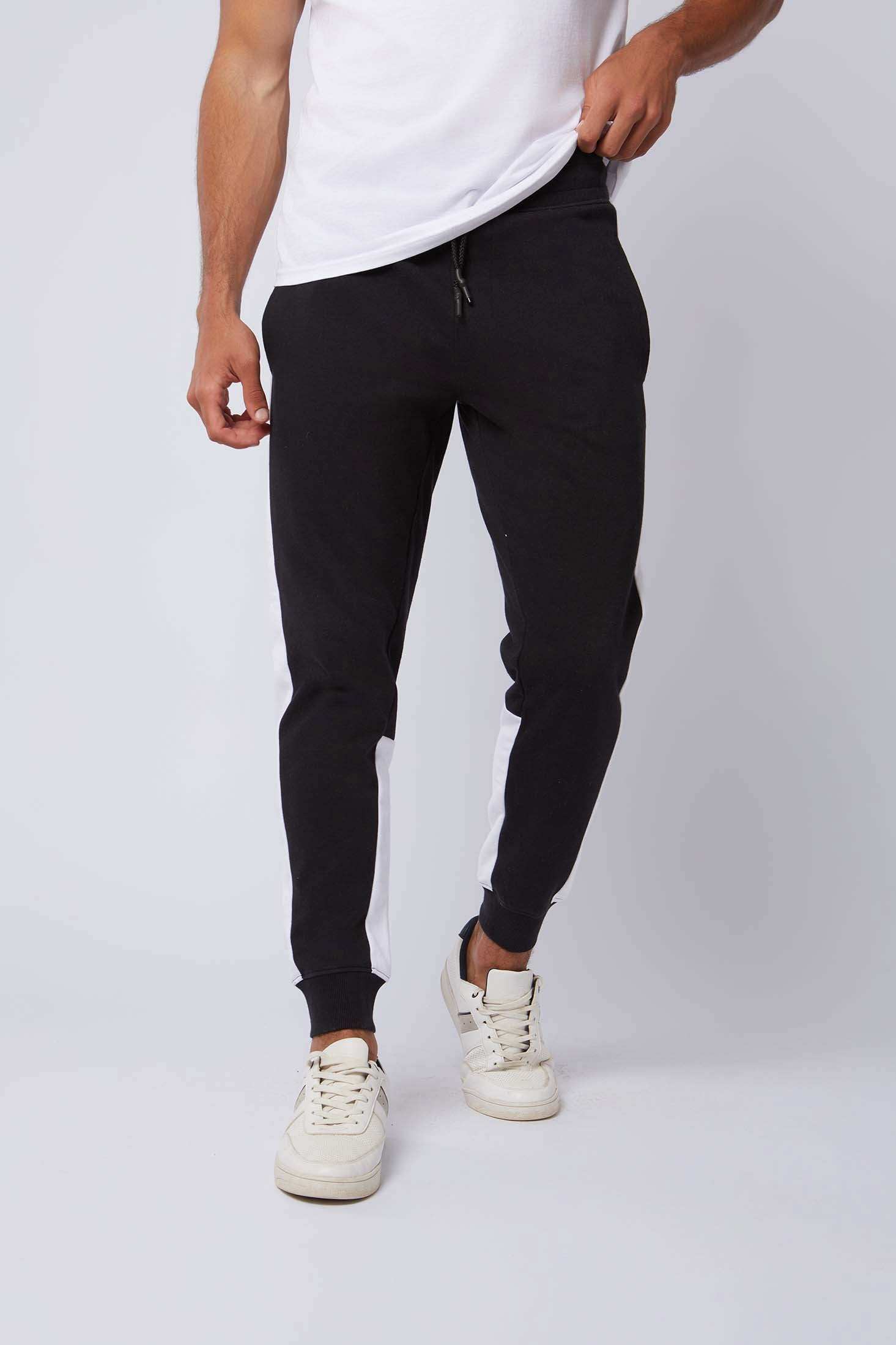Men Regular Fit Sweat Pant - Black