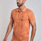 Men Regular Fit Polo -  Orange