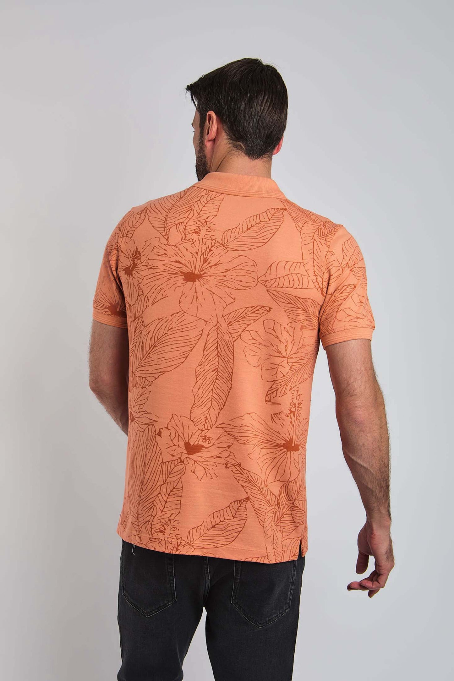 Men Regular Fit Polo -  Orange