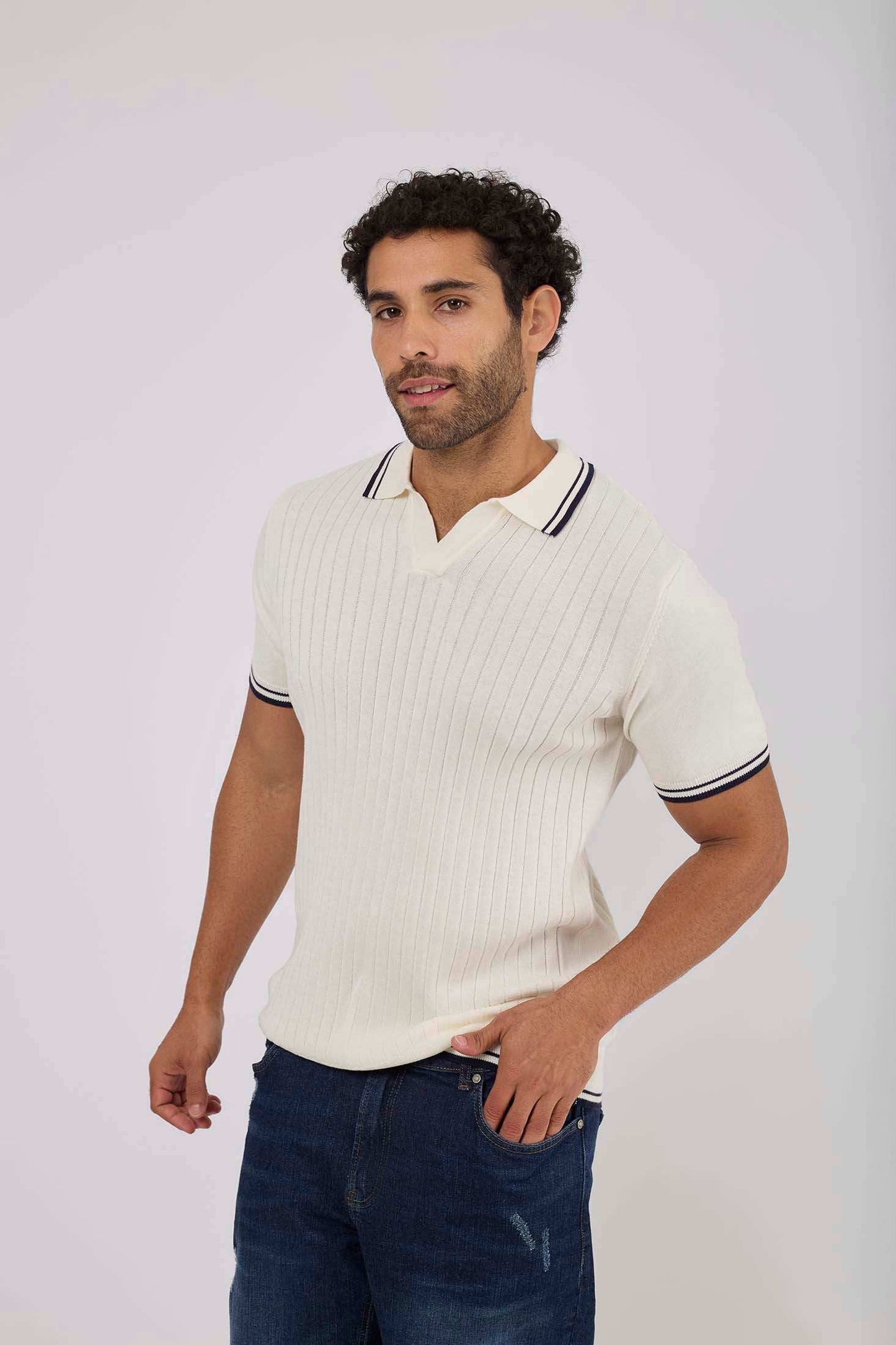 Men Regular Fit Polo - Black