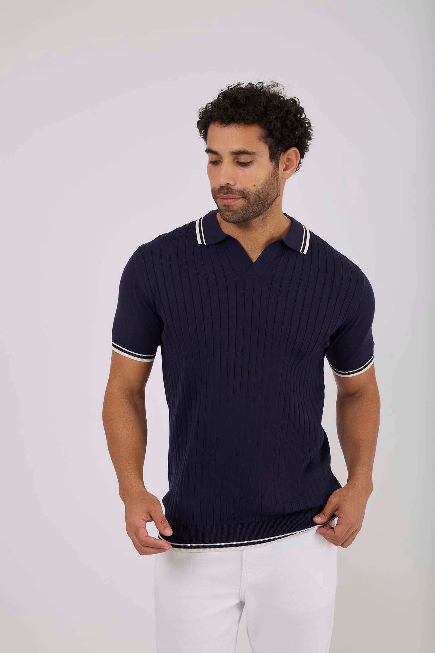 Men Regular Fit Polo - Black