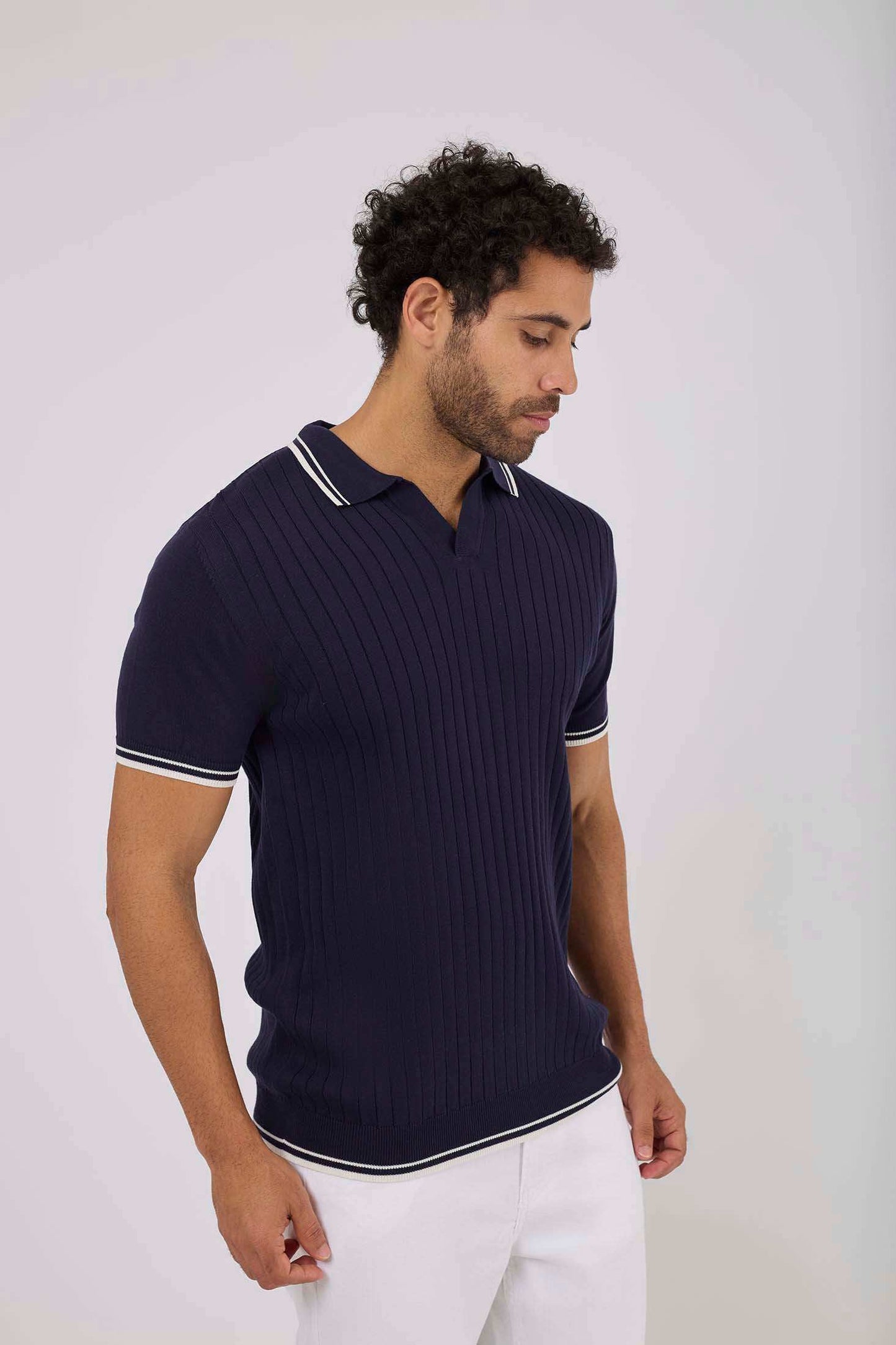 Men Regular Fit Polo - Black