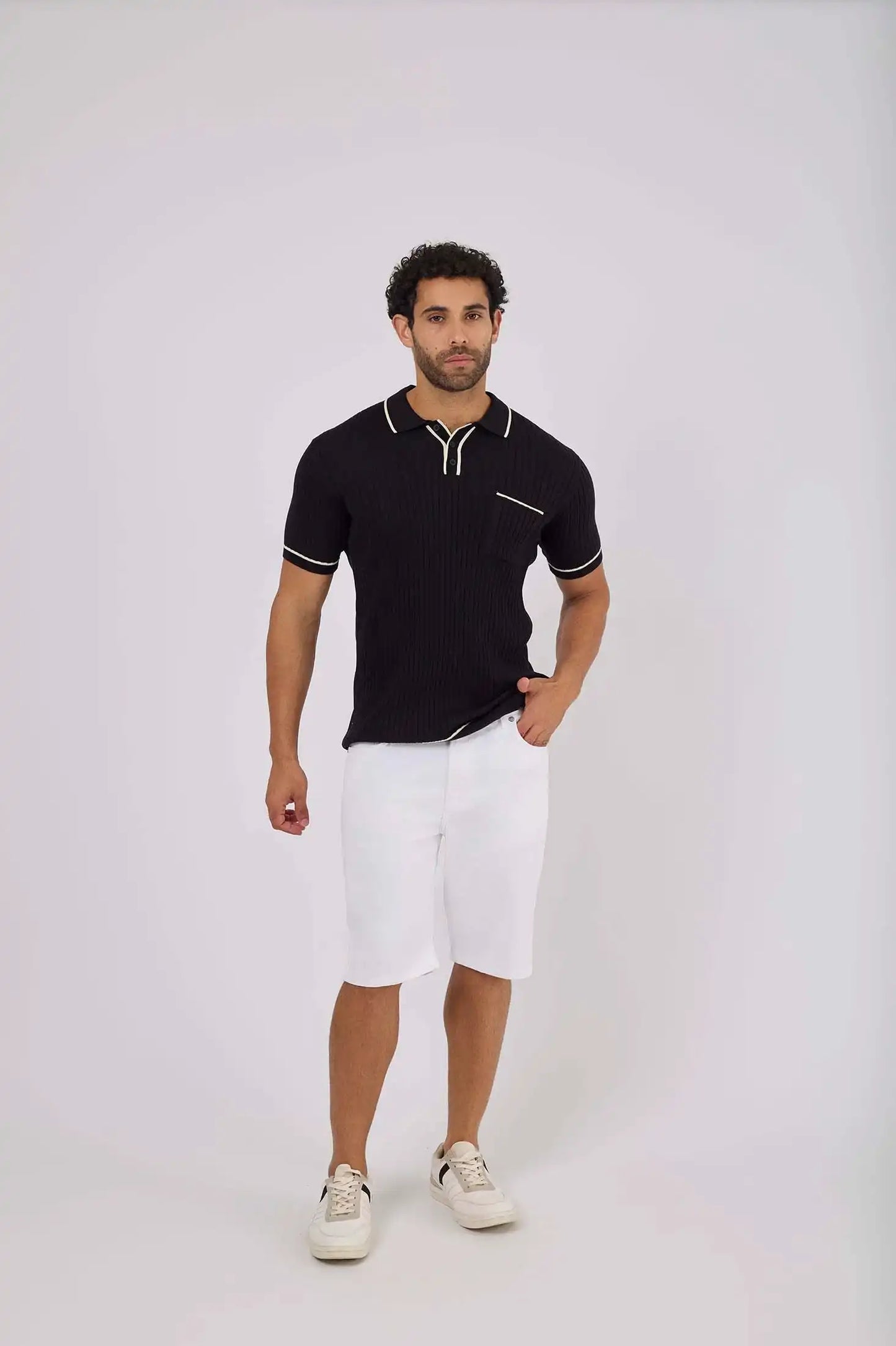 Men Regular Fit Polo - Off White