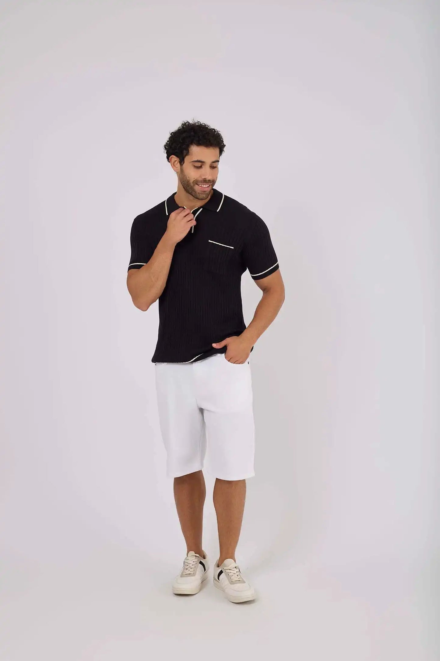 Men Regular Fit Polo - Off White