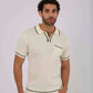 Men Regular Fit Polo - Off White
