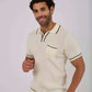 Men Regular Fit Polo - Off White