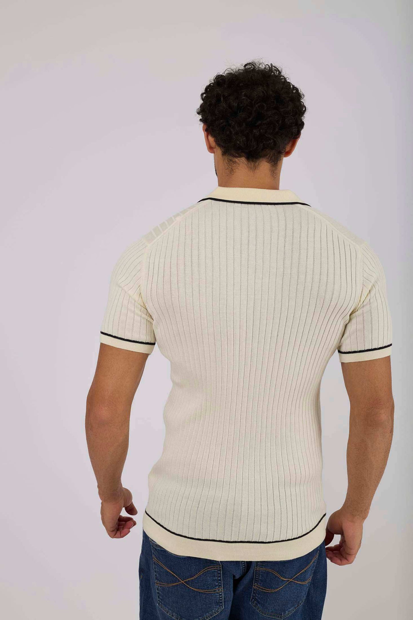 Men Regular Fit Polo - Off White
