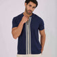 Men Regular Fit Polo - Blue