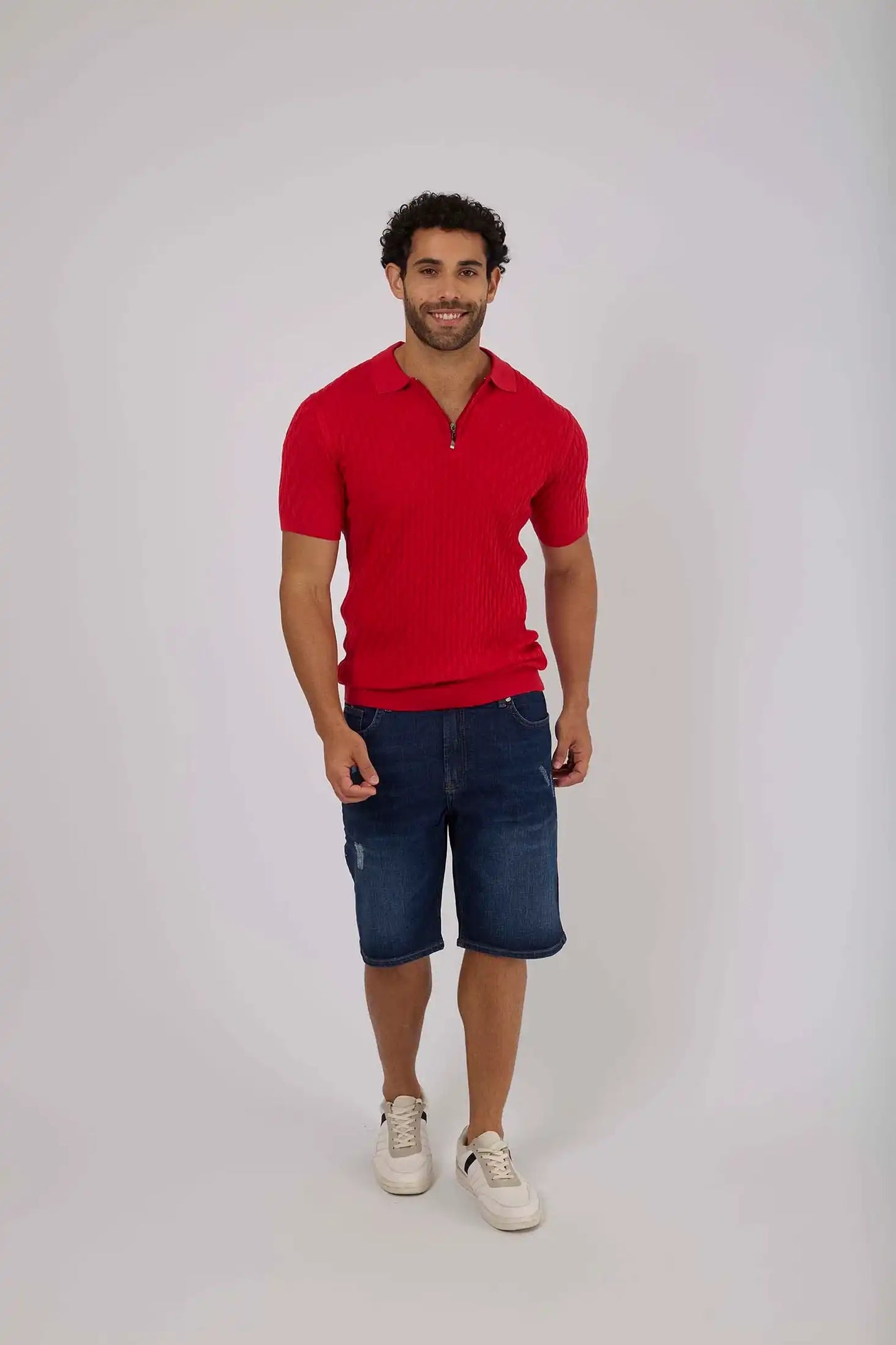 Men Regular Fit Polo - Red