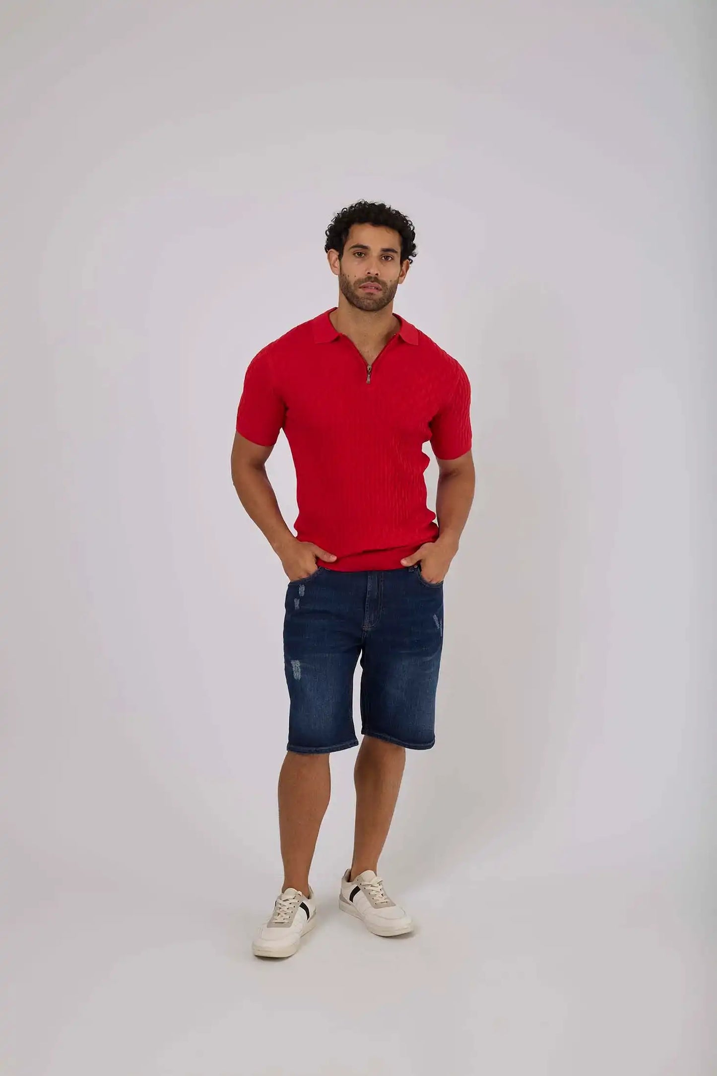 Men Regular Fit Polo - Red