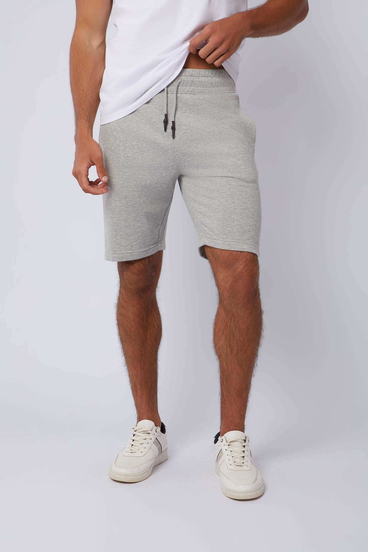 Men Regular Fit Sweat Short - Grey