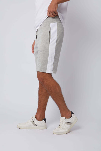 Men Regular Fit Sweat Short - Grey Melange