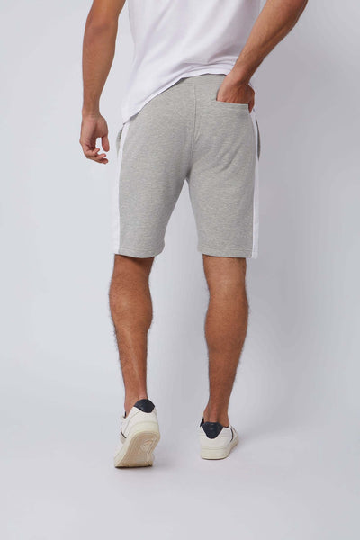 Men Regular Fit Sweat Short - Grey Melange