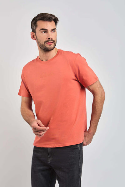 Men Regular Fit T-Shirt - Mecca Pink