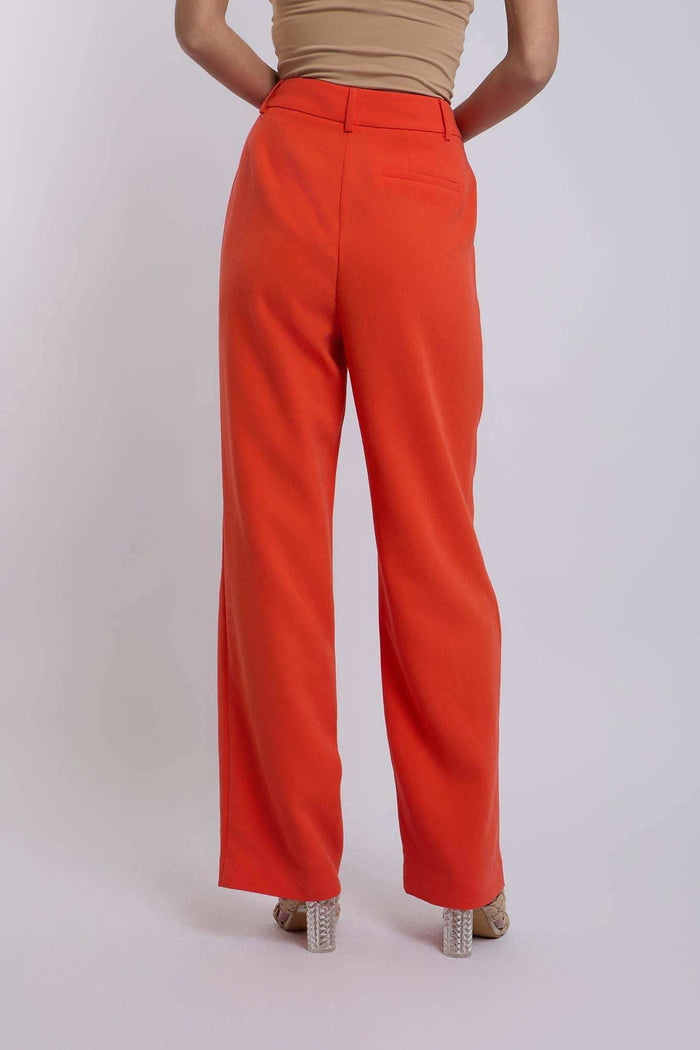 Women Regular Fit Pant - Mandarin Red