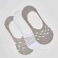 Hearts & Stripes Patterned No-Show Socks - Set of 3
