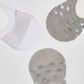 Hearts & Stripes Patterned No-Show Socks - Set of 3