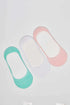 Soft Pastel No-Show Sock Set of 3