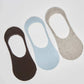 Solid Pattern Invisible Pure Cotton Socks Set