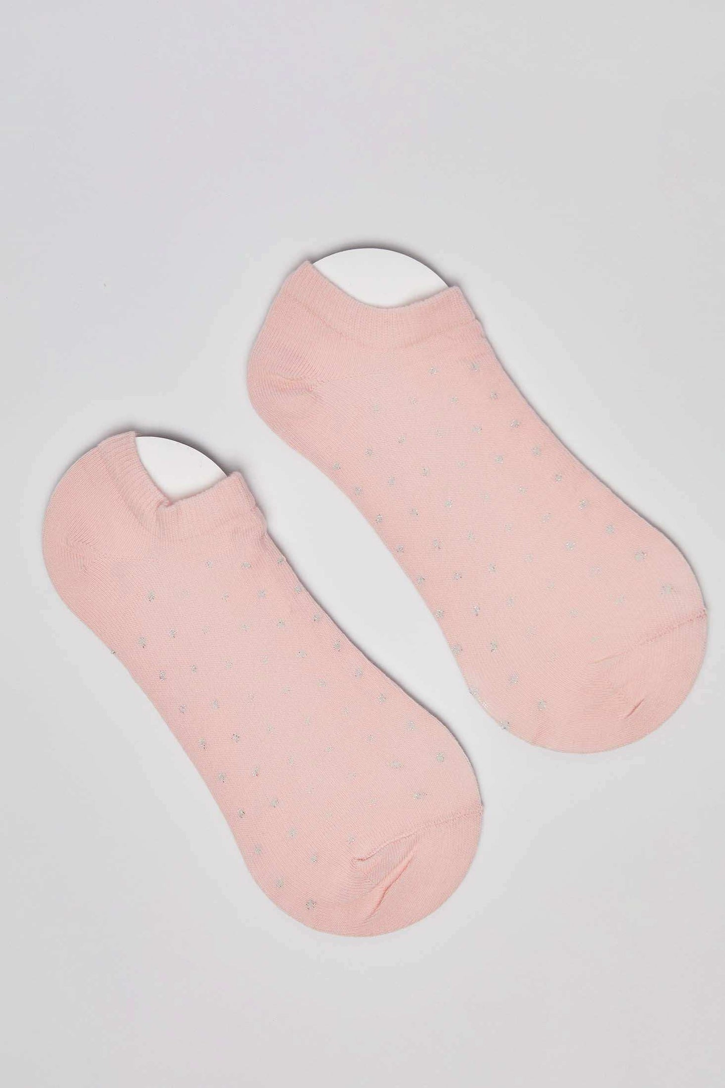 Pair of Polka Dot Patterned Low-Cut Socks
