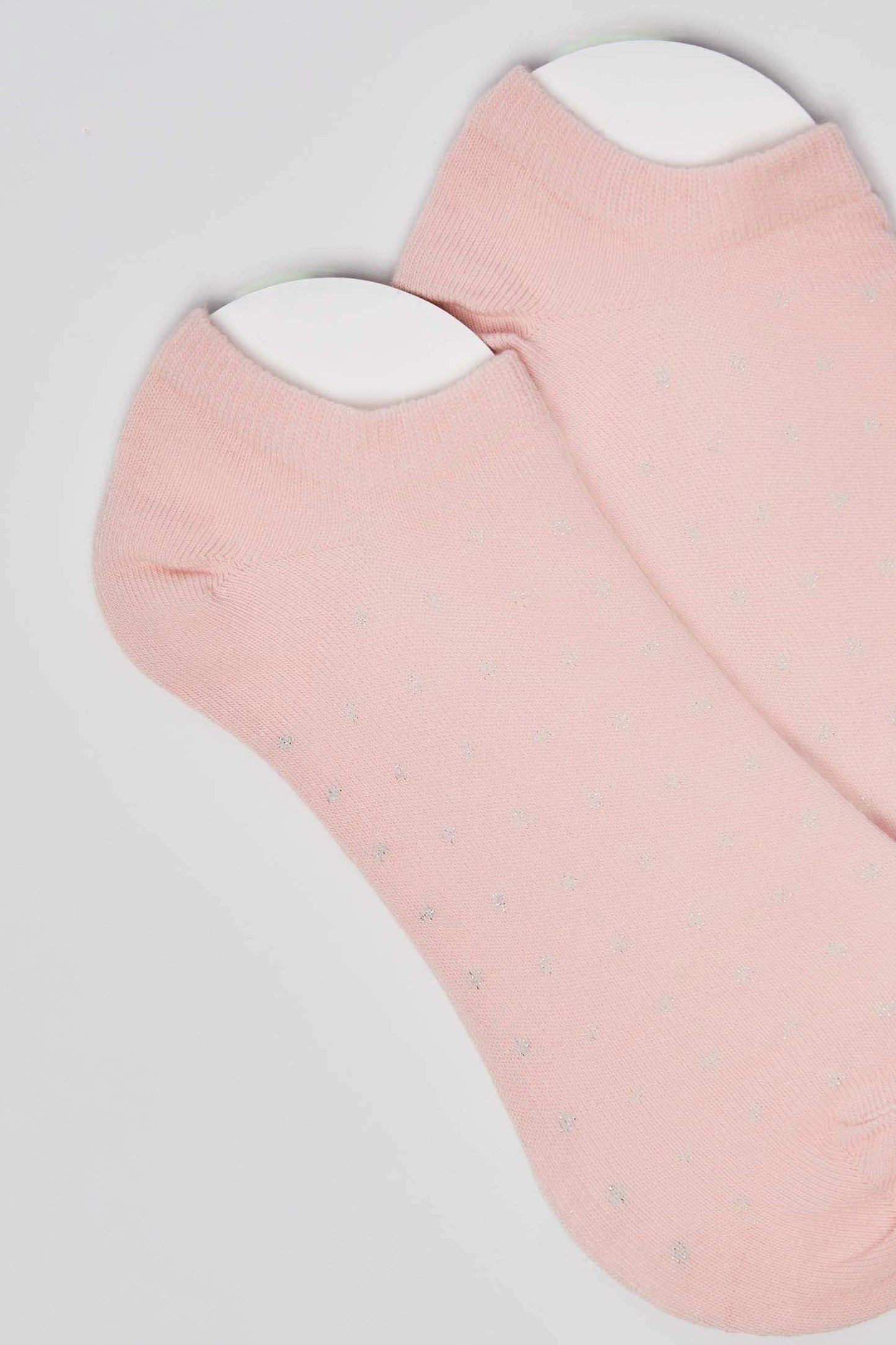 Pair of Polka Dot Patterned Low-Cut Socks