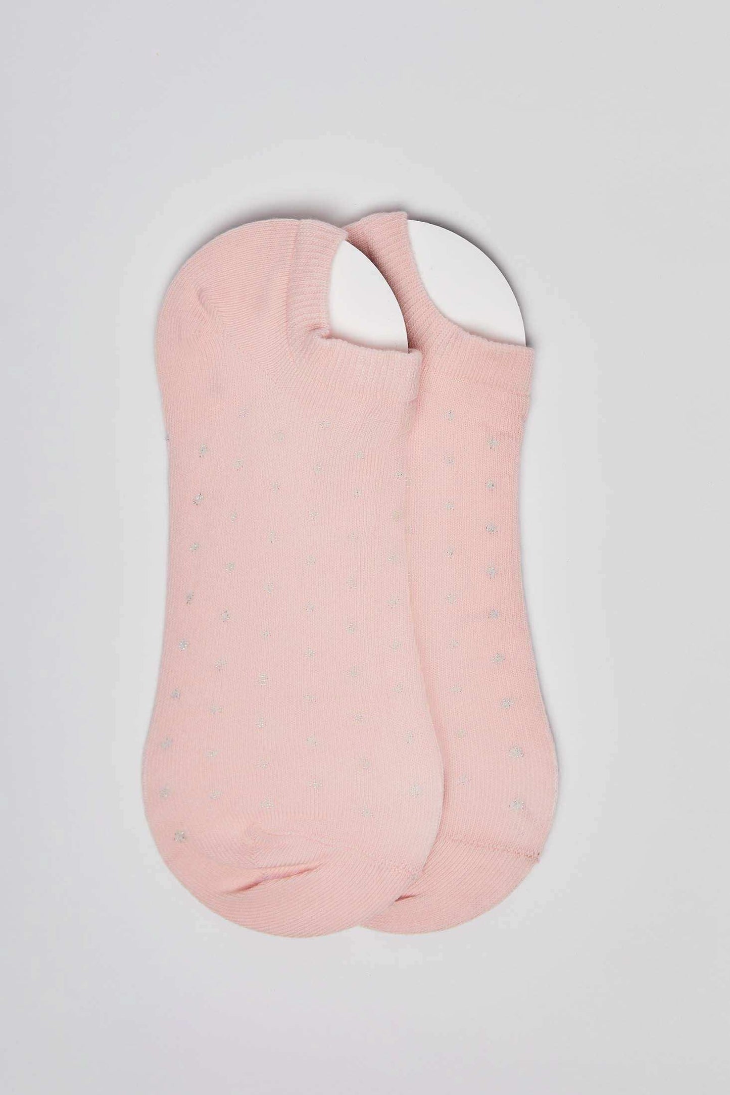 Pair of Polka Dot Patterned Low-Cut Socks