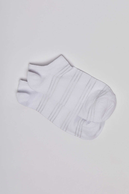 Striped Ankle Socks - Set of Two