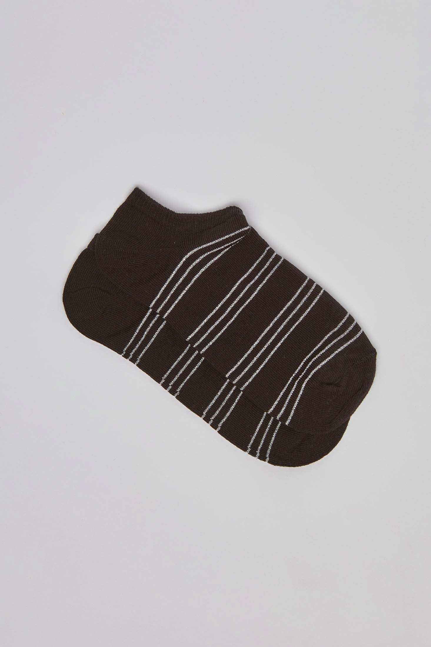 Striped Ankle Socks - Set of Two