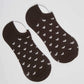 No-Show Heart Print Liner Socks