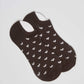 No-Show Heart Print Liner Socks