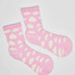 Crew Length Cloud Pattern Fashion Socks