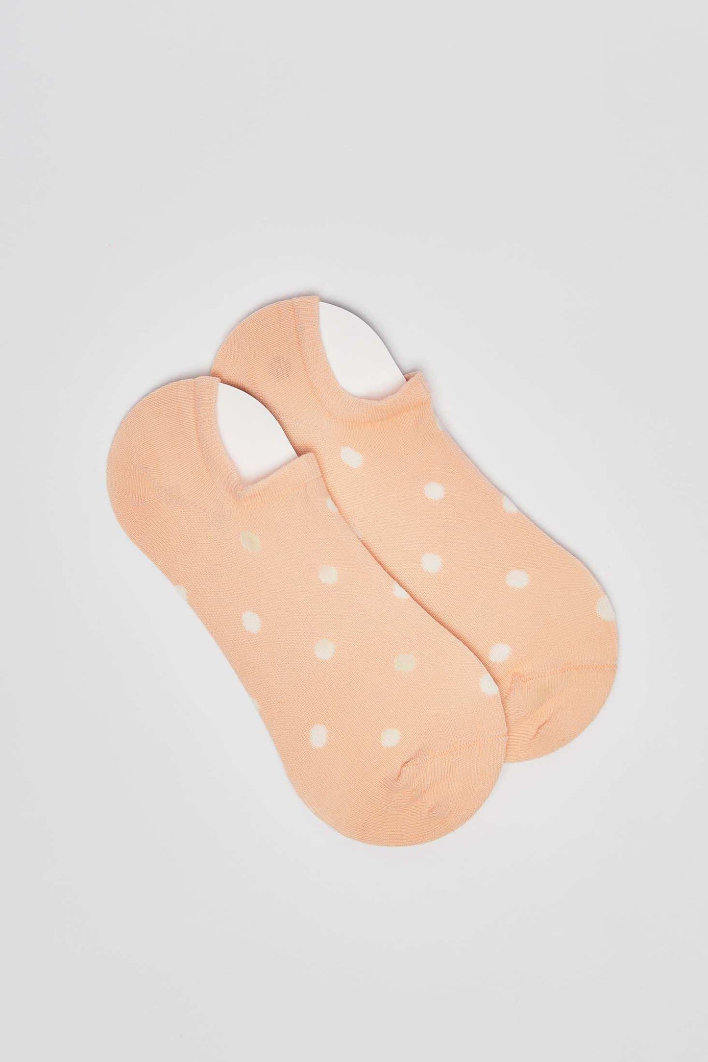 No-Show Polka Dot Print Liner Socks