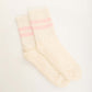 Ribbed Ankle-Length Striped Sport Socks