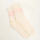 Ribbed Ankle-Length Striped Sport Socks