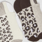 No-Show Leopard Print Ankle Liner Socks - Pack of Two