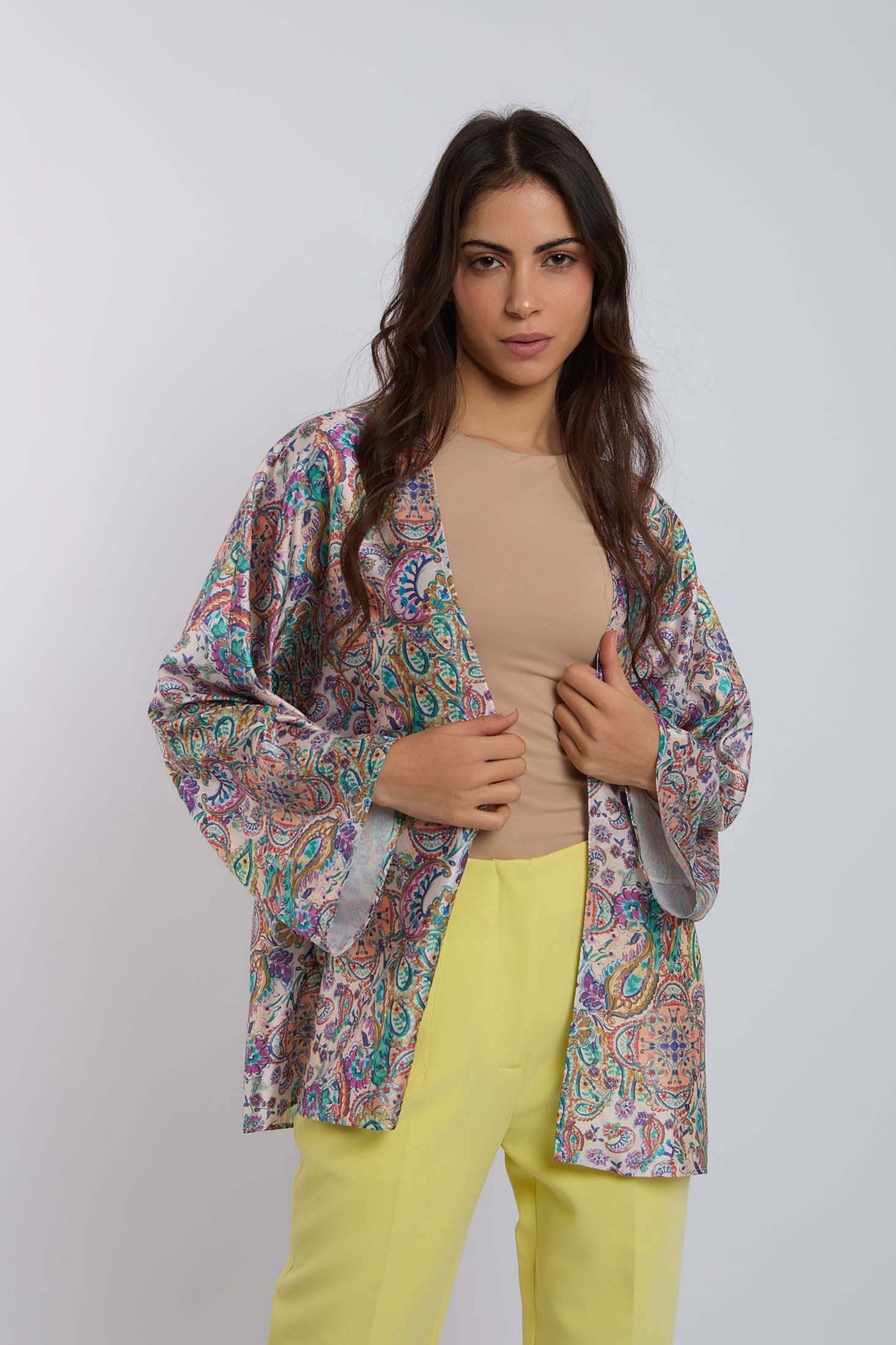 Women Regular Fit Kimono - Multicolor