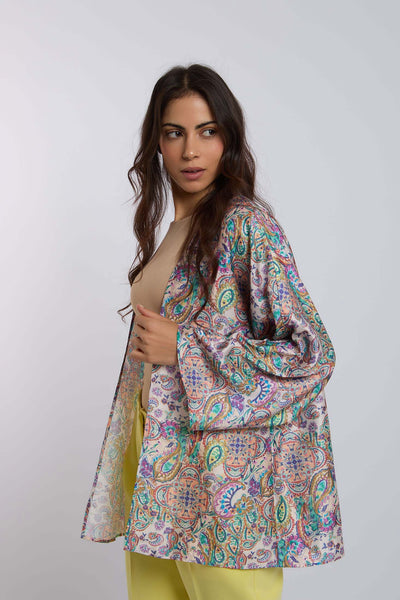 Women Regular Fit Kimono - Multicolor