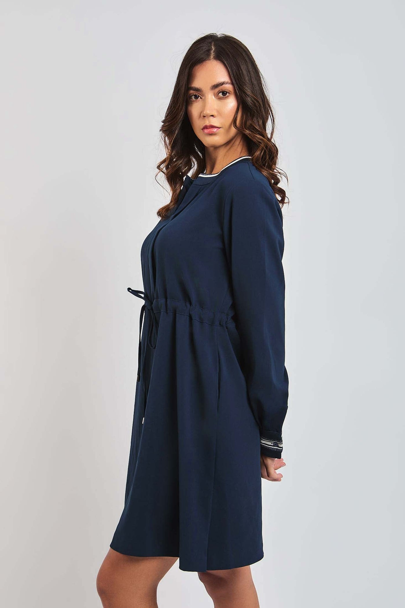 Women Regular Fit Tunic - Navy Dark Blue