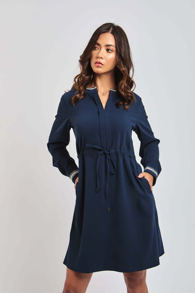 Women Regular Fit Tunic - Navy Dark Blue